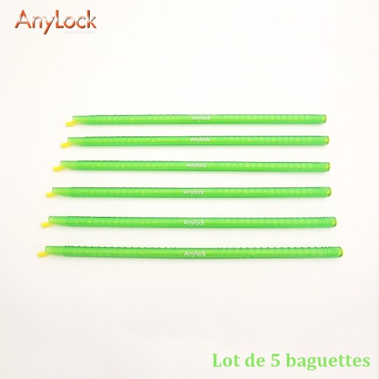 Avis et commentaires de Anylock :lot de 24 baguettes + 2 baguettes 13 cm en  cadeau. Livraison offerte à partir de 70€ d'achats (seulement 4,90€ entre  18 et 70€, 0€ au delà